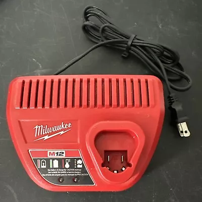 Genuine Milwaukee M12 Battery Charger 12V Lithium Ion 48-59-2401 • $10