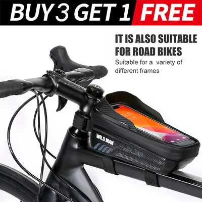 Waterproof Motorcycle Bike Cycling Handlebar Mount Holder Cell Phone Case Bag • $11.99