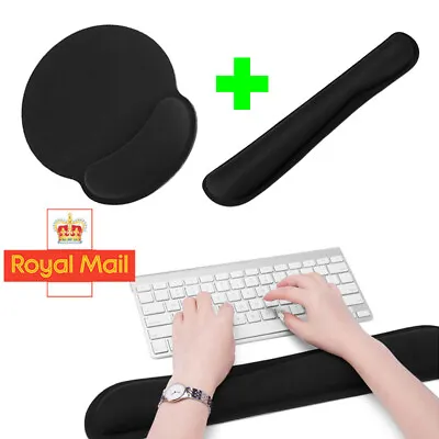 £3.98 • Buy Non-Slip Keyboard Wrist Rest Pad Mouse Gel Mat Set Support Cushion Memory Foam U