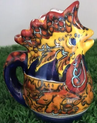 Vintage Signed Famulari S. Stefano Art Pottery 6   Ceramic Rooster Pitcher Italy • $24.99