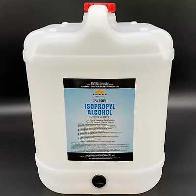 Isopropyl Alcohol 20L 100% Isopropanol IPA Lab Grade Best Value Rubbing IPA • $130