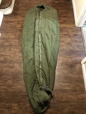 US Military Vintage Intermediate Cold Weather Mummy Sleeping Bag -Tennier Ind • $49.99