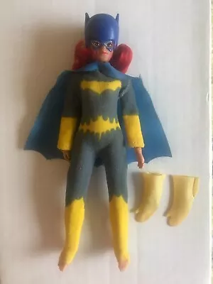 ALL ORIGINAL & 100% COMPLETE 1970's Mego 8  DC Figure Batgirl SILKSCRREEN Batman • $124.95