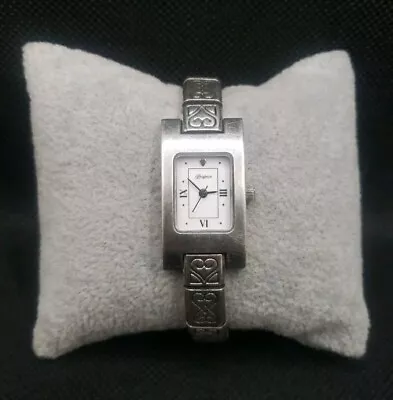 Retired Brighton Mercedes Silver Plated 17mm Wristwatch For Parts Not Working  • $19.99