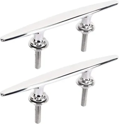 Amarine Made 2 Pack 8 Inch 316 Stainless Steel Heavy Duty Marine Boat Dock Cleat • $35.99