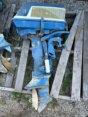 Vintage 1950s Evinrude 18hp Aquasonic Whispering Power Outboard Boat Motor • $316