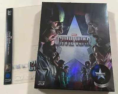 Captain America Civil War 3D - Novamedia Fullslip B Steelbook Blu-Ray | New • $295