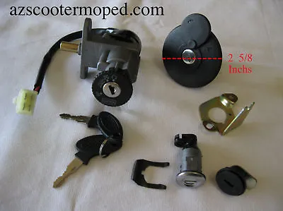 Scooter Moped Ignition Switch Key Set Vento Sunl Adly 50 Cc 125 Cc 150 Cc Gy6  • $29.99