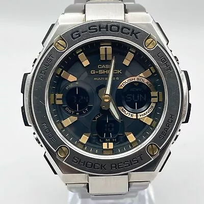 CASIO G-SHOCK G-STEEL Solar Radio Silver Men's Black Watch GST-W110D-1A9JF • $342.07