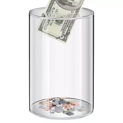 Children Acrylic Money Saving Box Round Money Box Transparent Round Money Jar • $24.38