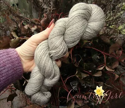 Lace Yarn NATURAL GRAY Devotion 1ply SW Merino Silk Yak 872yds 100gr • $26