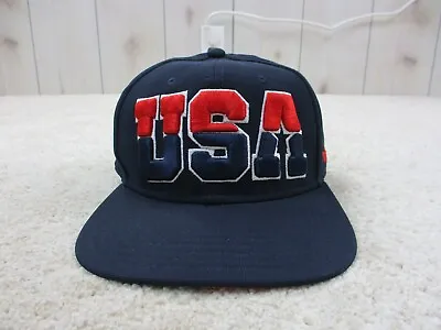 Team USA Hat Cap Snap Back Blue Essencial Olympics Basketball Dream Team Mens • $28.88