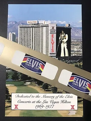 Elvis / Las Vegas Hilton Promo Card / Colonel Tom Parker Estate • $10