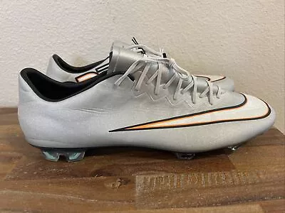 Nike Mercurial Vapor CR7 FG Soccer Cleats Metallic Silver 684860-003 Men Sz 13 • $229.99