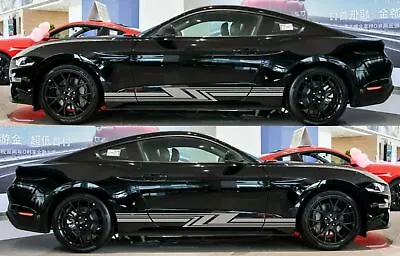 Decal Sticker Side Rocker Stripes For Ford Mustang GT 500 LED Light Racing Rally • $28.70