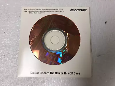 Microsoft Office Small Business Edition 2003 With BCM For Outlook • $10