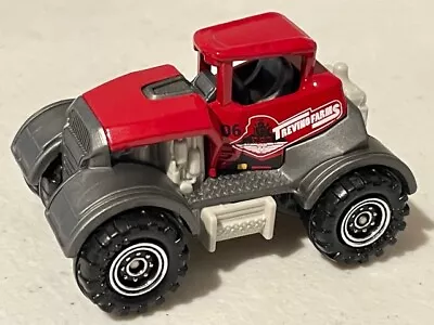 Matchbox Trevino Farms Tractor Red Loose 1/64 • $1