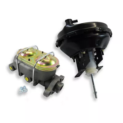 9  Single Diaphragm Brake Booster Black & Master Cylinder 1  Bore 9/16  1/2  GM • $159.99