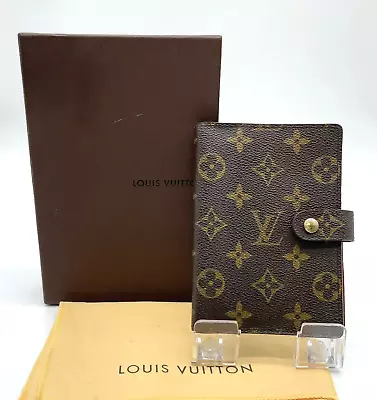 Authentic Louis Vuitton Monogram Agenda PM R20005 Notebook W/Box SKS1758 • £36.95