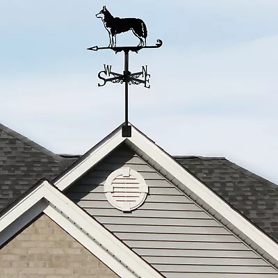 Dog Weather Vane Metal Animal Weathervanes Decoration Creative Vintage Dog FlNUA • £20.27