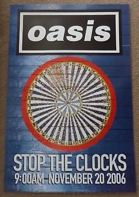 Oasis Stop The Clocks Original 2006 Promo Street Poster. • £22