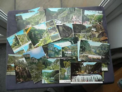 30 Postcards Of Cheddar Somerset Waterfall Cliffs Cheddar Gorge River Yeo • £5.50