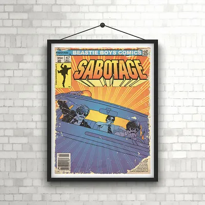$14.98 • Buy Beastie Boys Sabotage Vintage Concert Poster 1984