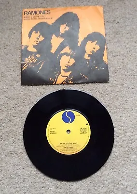 Ramones Baby I Love You / High Risk Insurance 7  Single Vinyl Play Tested • £7.99