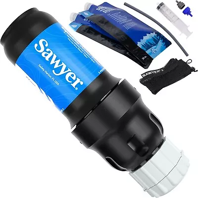 Sawyer Squeeze Water Filter Kit With 2x 1.0L Water Pouches Water Bladder Kit • $116.08