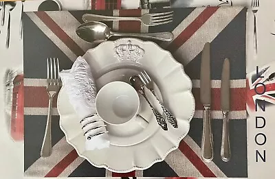 Place Mats - Sets Of 50 Disposable Mats With Union Jack Theme • £15