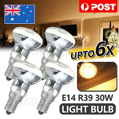 3/6PCS Replacement Lava Lamp E14 R39 30W Spotlight Screw In Light Bulb 240V • $10.95