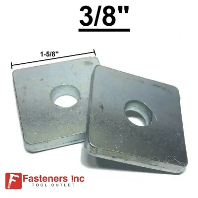 3/8  X 1-5/8  Strut Bearing Plate Square Washers Steel Zinc For Unistrut Channel • $349.99