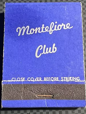Vintage Matchbook - Montefiore Club - Unstruck! • $19.99