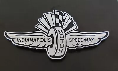 Indianapolis Motor Speedway Metal Auto Emblem Peel & Stick Foam Adhsive Decal • $19.99