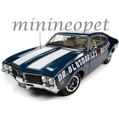 AUTOWORLD AMM1235 MCACN 1969 OLDSMOBILE 442 W-30 1/18 With WHITE LETTERING BLUE • $69.90