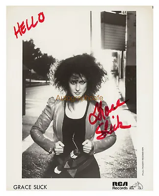 £5.99 • Buy GRACE SLICK 10 X 8 Inch Autographed Photo - High Quality Copy Of Original