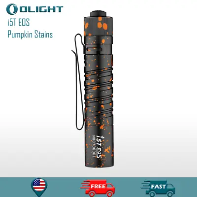 Olight I5T EOS AA Flashlight 300 Lumens AA Flashlight  (Pumpkin Stains ) • $29.99