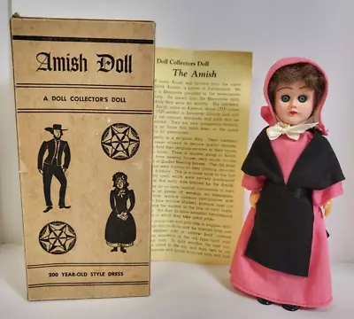 New Collector's Amish Girl Doll Black & Pink 200 Year-old Style Dress 6  • $29.05