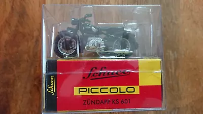 Schuco Piccolo 05072 Zundapp KS 601 Motorcycle & Sidecar Black NEW • $37.83