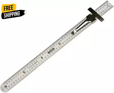 General Tools 300/1 6-Inch Flex Precision Stainless Steel Ruler Chrome • $6.53