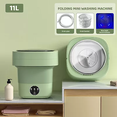 11L Washing Machine Bucket Folding Portable Laundry Machine Clothes Washing • $52.99