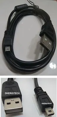Panasonic Lumix DMC-LX100  CAMERA USB DATA SYNC CABLE / LEAD FOR PC AND MAC • £3.99