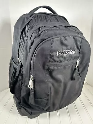 Jansport  Black Backpack With Wheels Wheeled Rolling -TN89 • £44.40