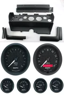 70-74 Mopar E-Body Black Dash Gauge Carrier W/ Auto Meter GT Gauges • $1589.95