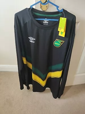 Jamaica Mens XXL 2XL Football Shirt Umbro. Long Sleeve BNWT  • £39.99