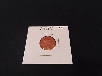 1959 D Lincoln Memorial Cent Penny  CHBU • $1.35