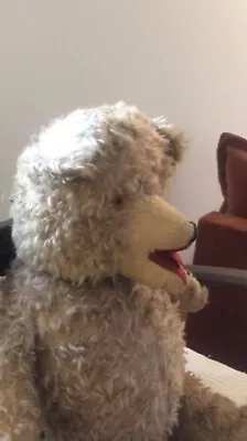 £50 • Buy Large Vintage Jointed Growling Teddy Bear About 24inches Tall