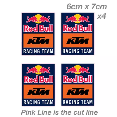 Red Bull KTM Racing Team X  Fridge Bar  Laptop  Car  Decal Sticker  • $7.50