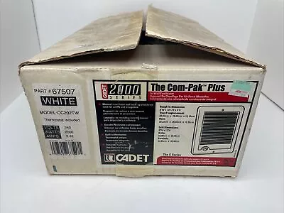 Cadet White In-Wall Fan Heater C202 2000W 240V - W/ Thermostat CC202TW PN# 67507 • $75