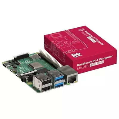 Raspberry Pi 4 Computer Model B 4GB RAM USB Ports Bluetooth 5.0 HDMI • $102.95